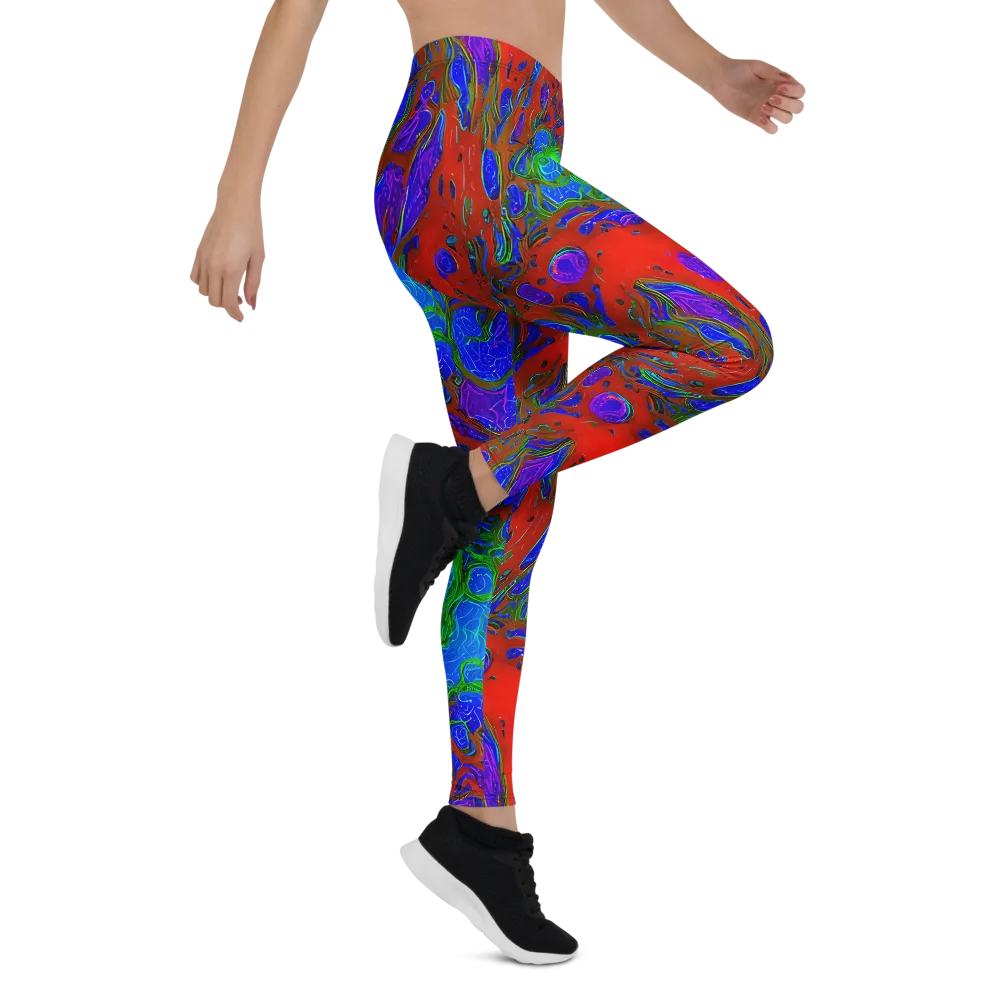 Cosmic Magma on Leggings — Right
