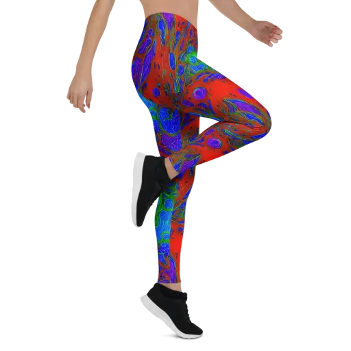 Cosmic Magma on a Leggings