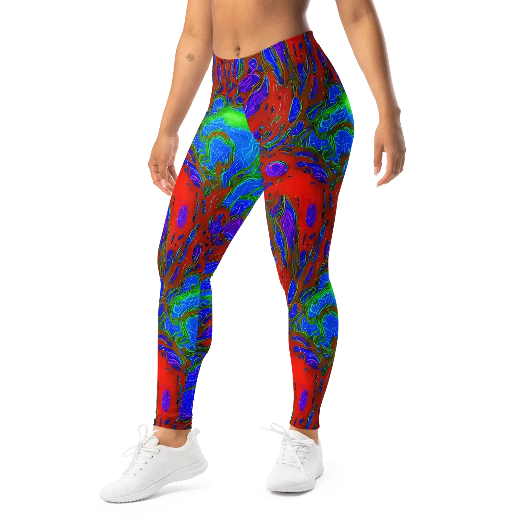 Cosmic Magma on Leggings — Left Front
