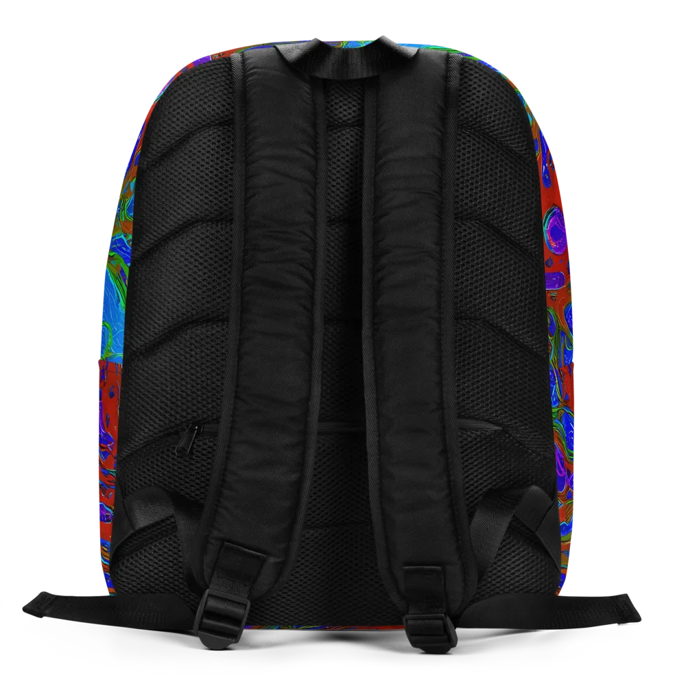 Cosmic Magma on Minimalist Backpack — Back