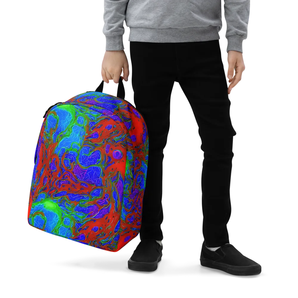 Cosmic Magma on Minimalist Backpack — Zoomed-in