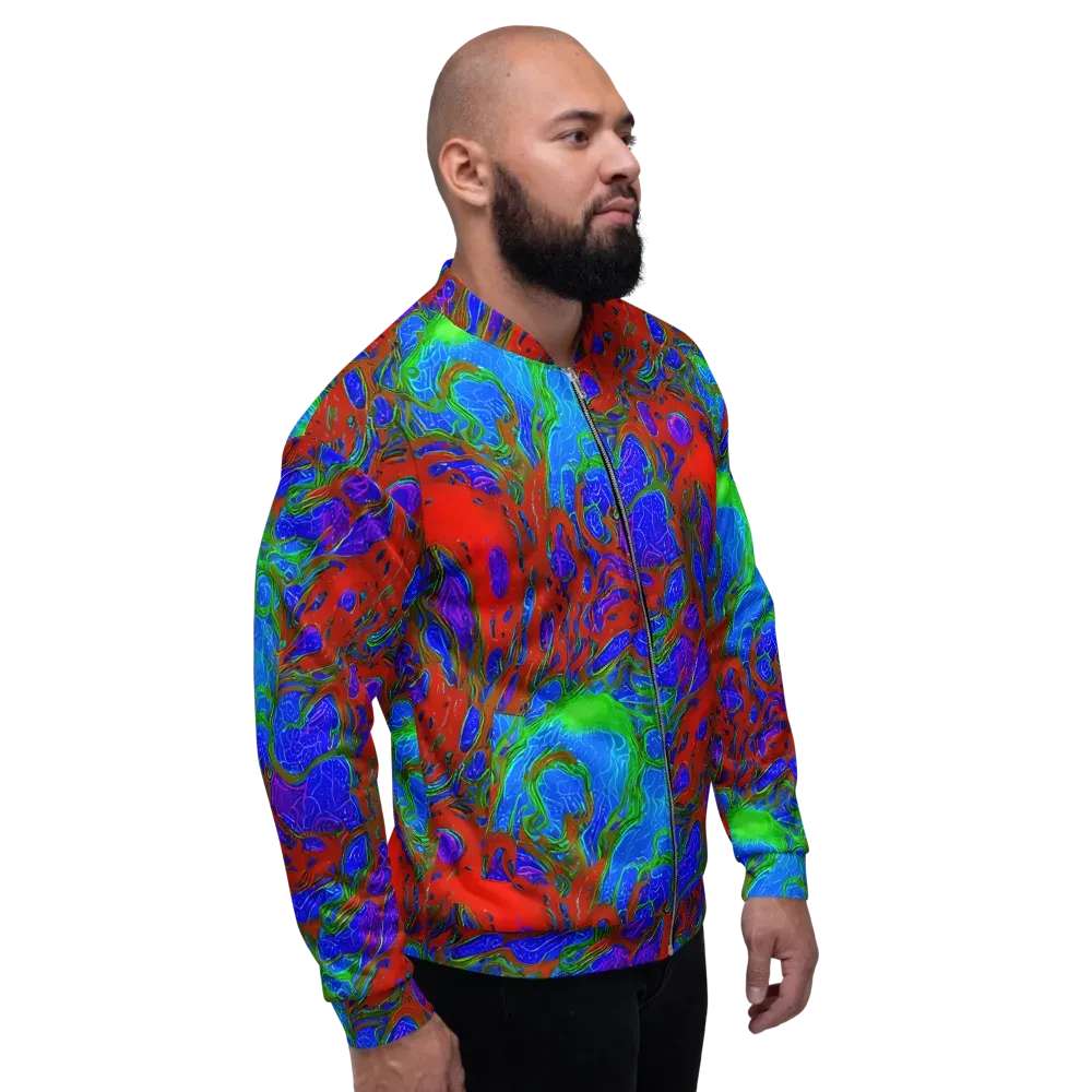 Cosmic Magma on Bomber Jacket — Right