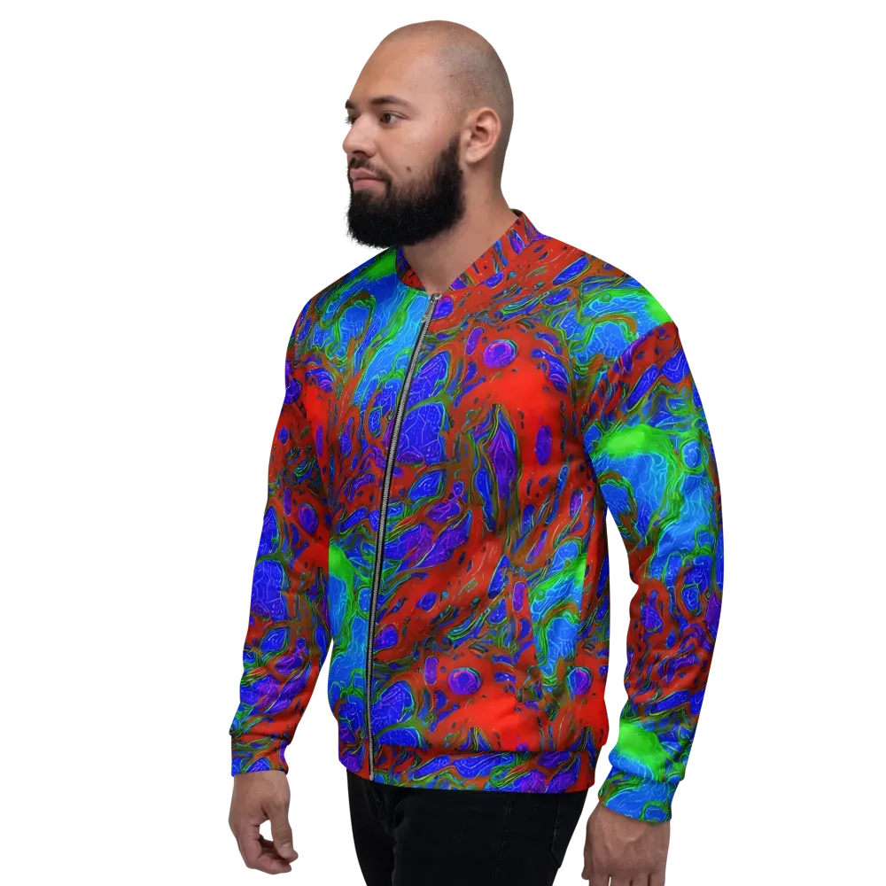 Cosmic Magma on Bomber Jacket — Left