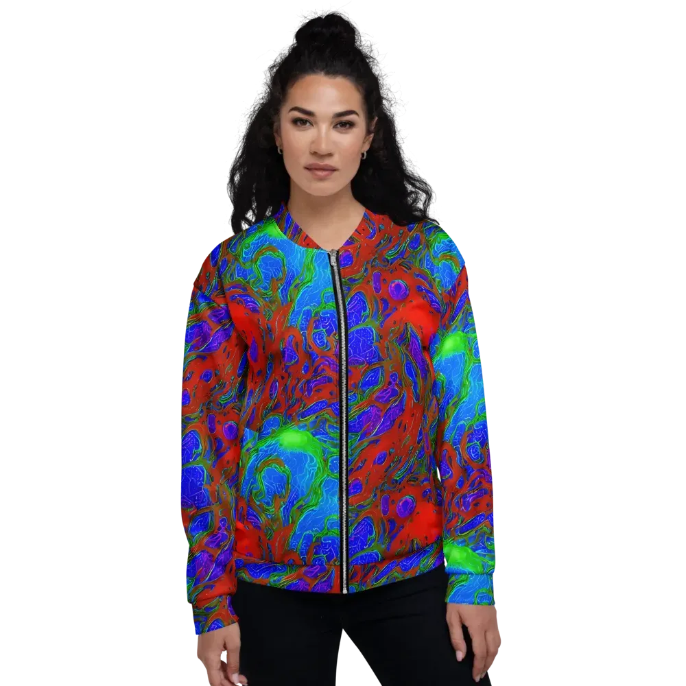 Cosmic Magma on Bomber Jacket — Front
