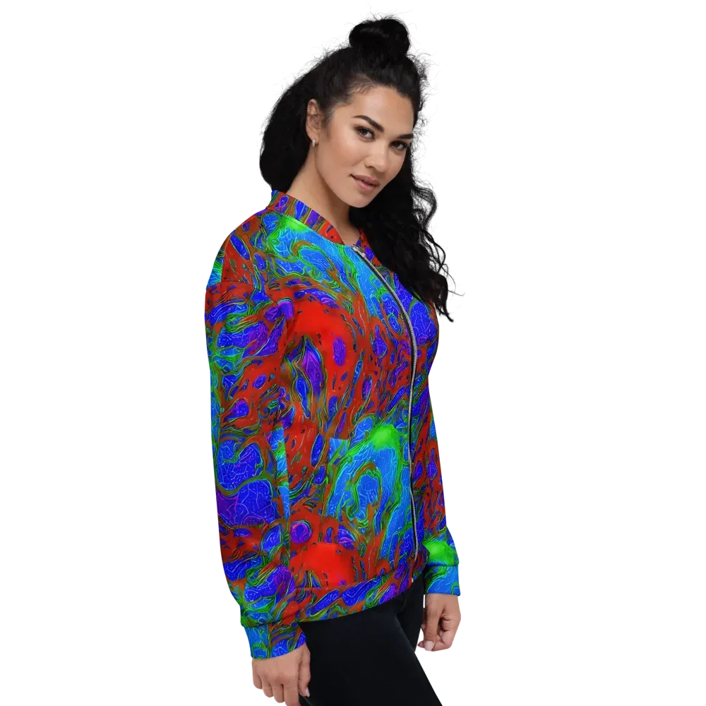 Cosmic Magma on Bomber Jacket — Right