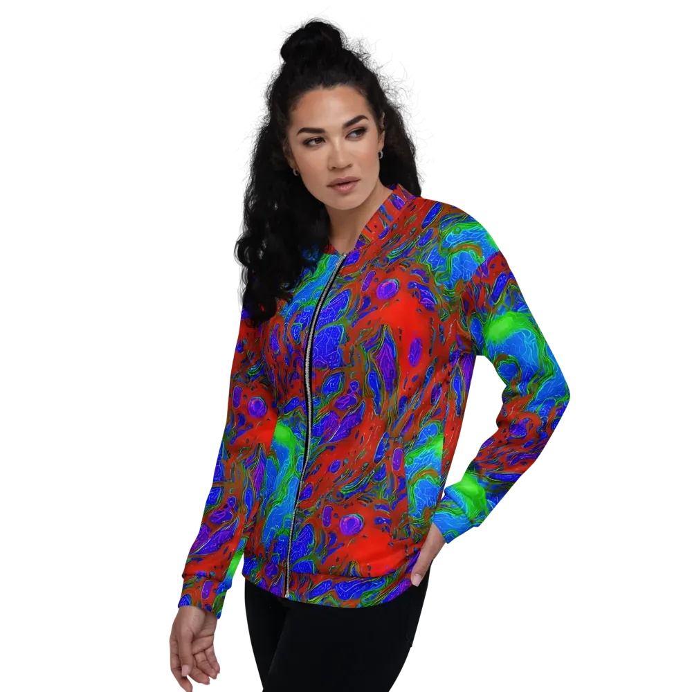 Cosmic Magma on Bomber Jacket — Left