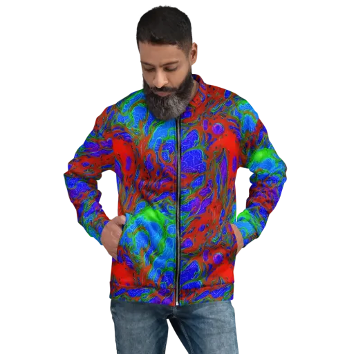 Cosmic Magma on a Bomber Jacket