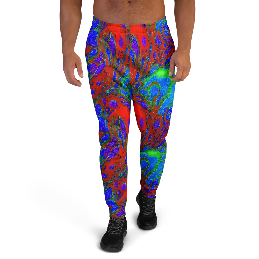 Cosmic Magma on Men's Joggers — Front