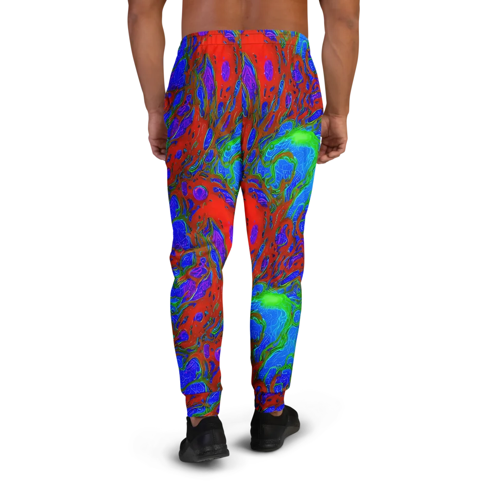 Cosmic Magma on Men's Joggers — Back
