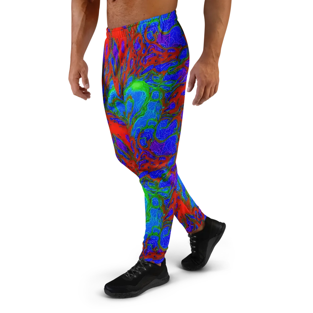 Cosmic Magma on Men's Joggers — Left