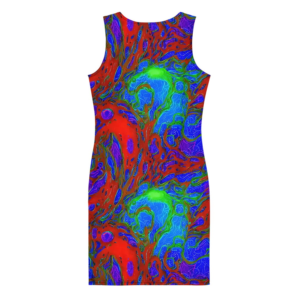 Cosmic Magma on Bodycon Dress — Back