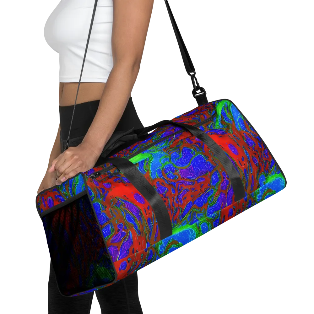 Cosmic Magma on Duffle Bag — Front