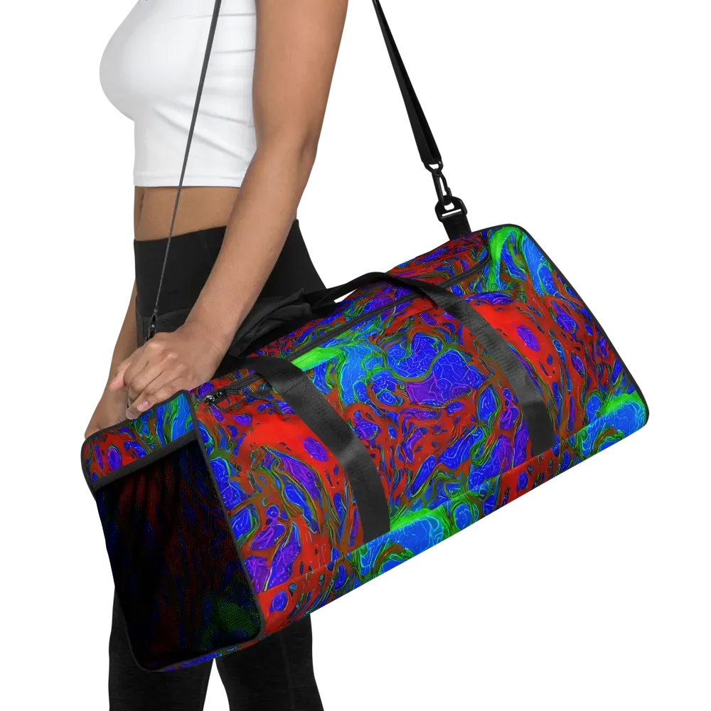 Cosmic Magma on Duffle Bag — Front