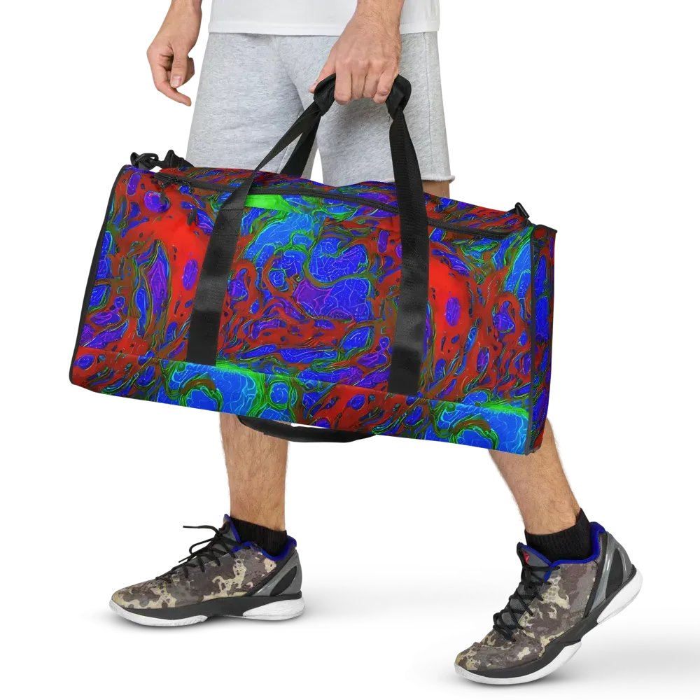 Cosmic Magma on Duffle Bag — Front