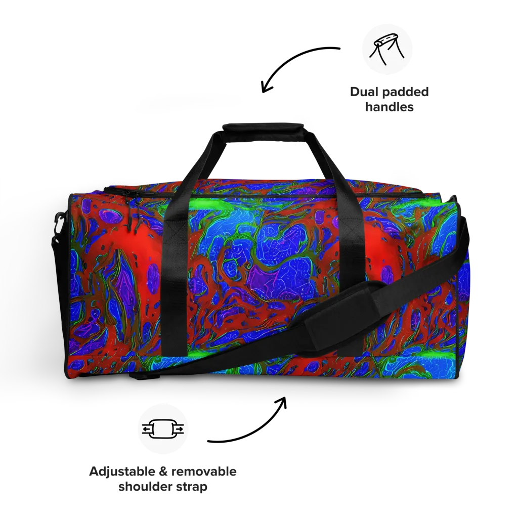 Cosmic Magma on Duffle Bag — Front