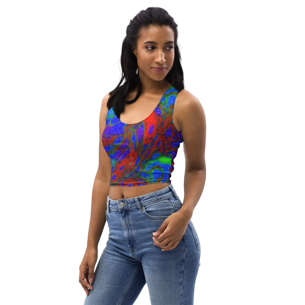 Cosmic Magma on Crop Top — Left Front