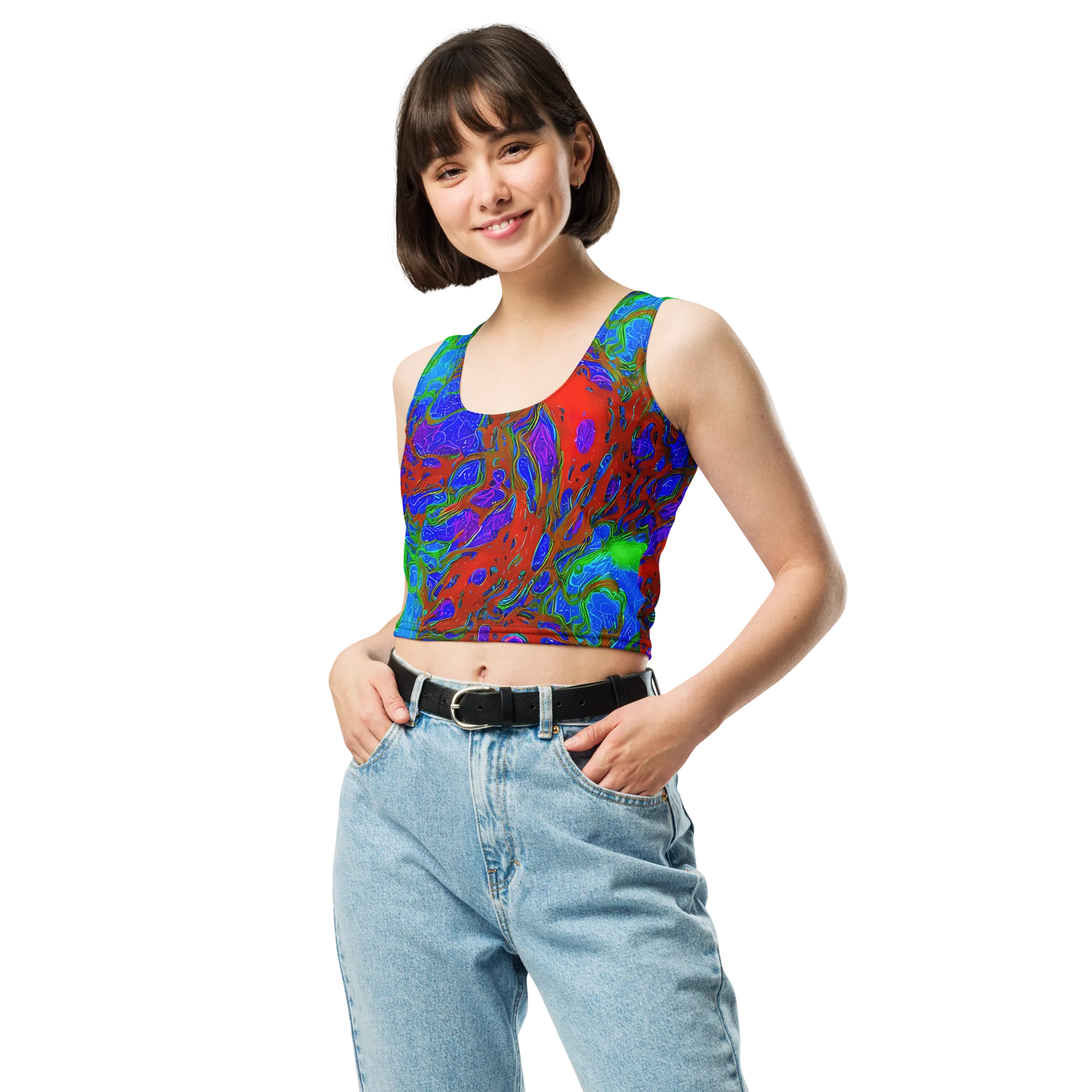 Cosmic Magma on Crop Top — Front