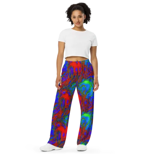 Cosmic Magma on a Wide-Leg Pants