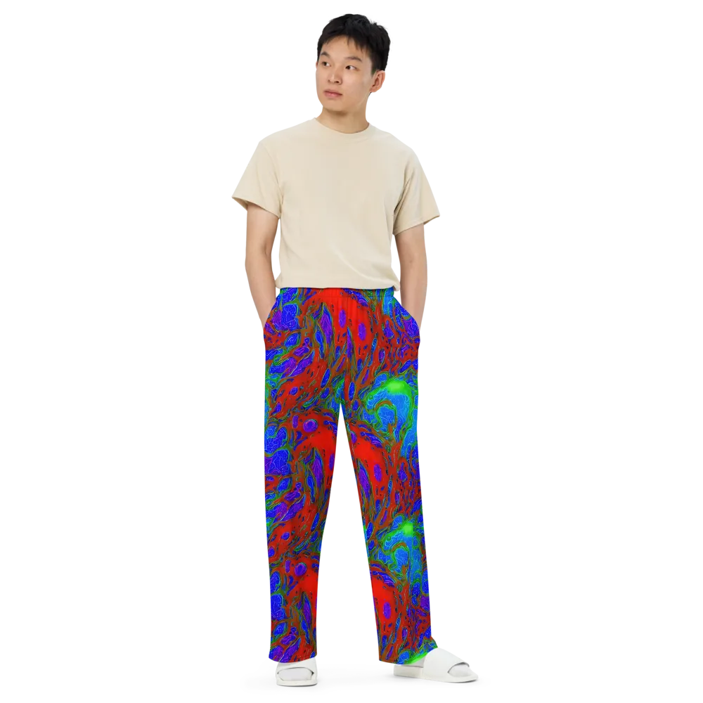 Cosmic Magma on Wide-Leg Pants — Front