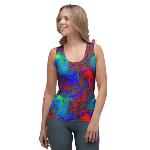 Cosmic Magma on a Women's Tank Top