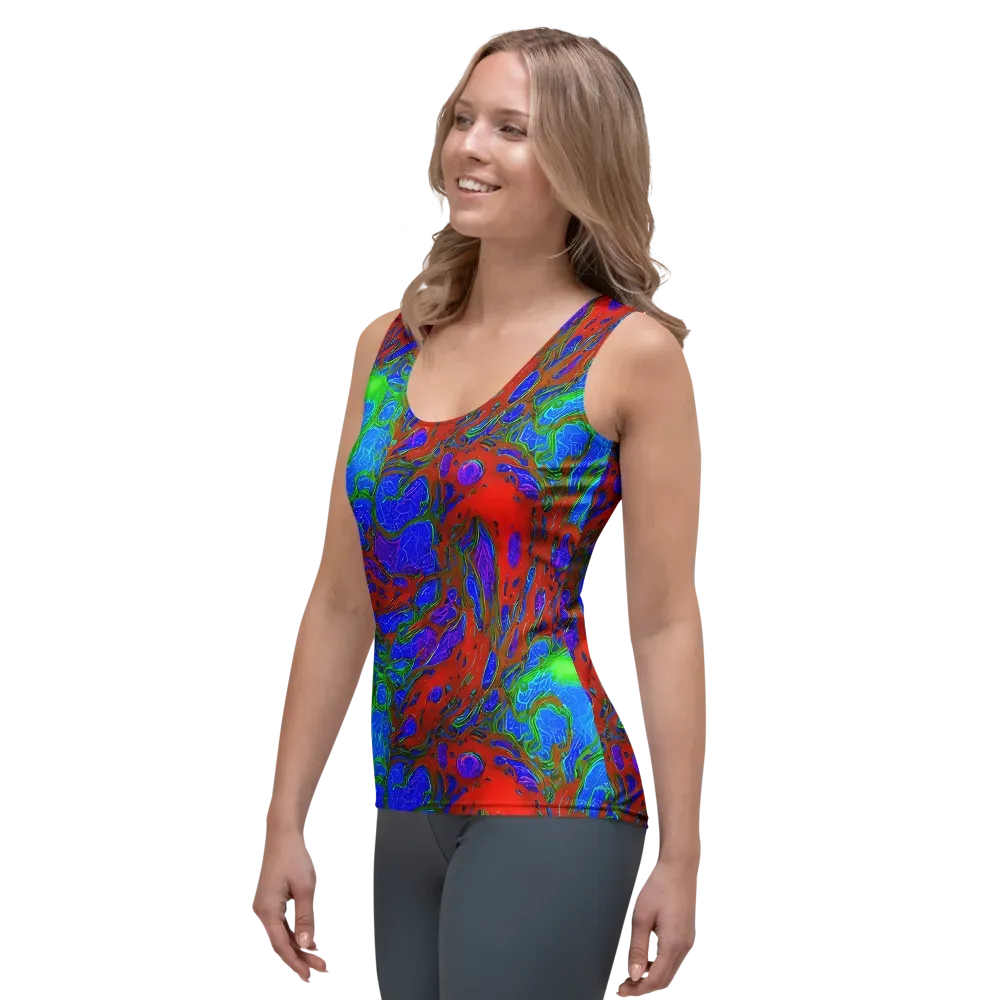 Cosmic Magma on Women's Tank Top — Left Front