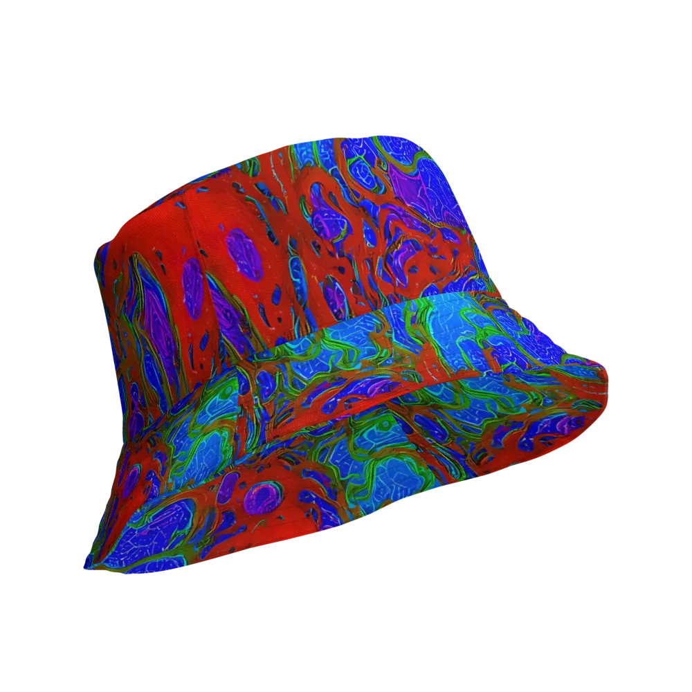 Cosmic Magma on Reversible Bucket Hat — Product details Outside