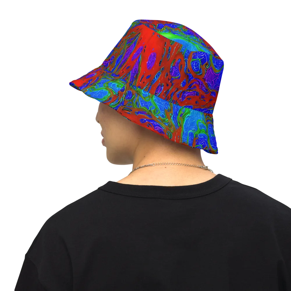 Cosmic Magma on Reversible Bucket Hat — Back Inside