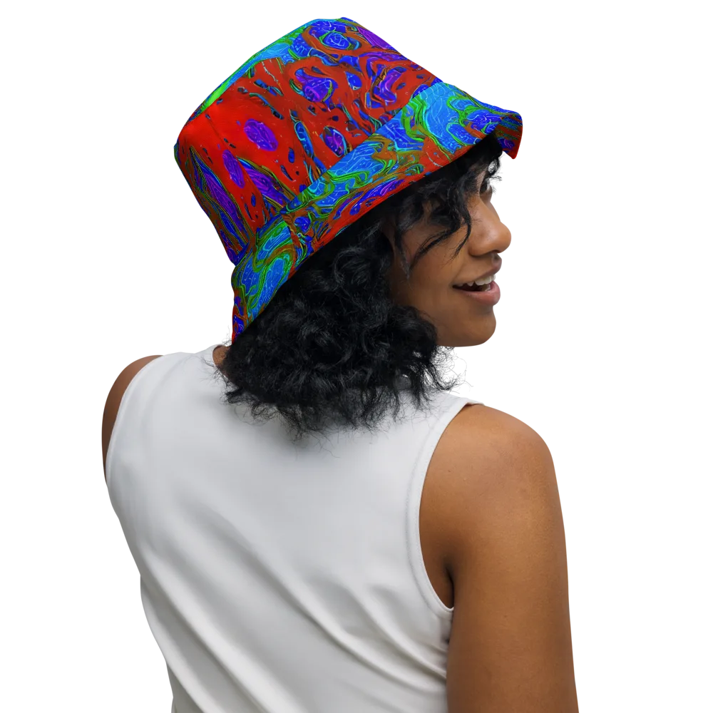 Cosmic Magma on Reversible Bucket Hat — Right Outside
