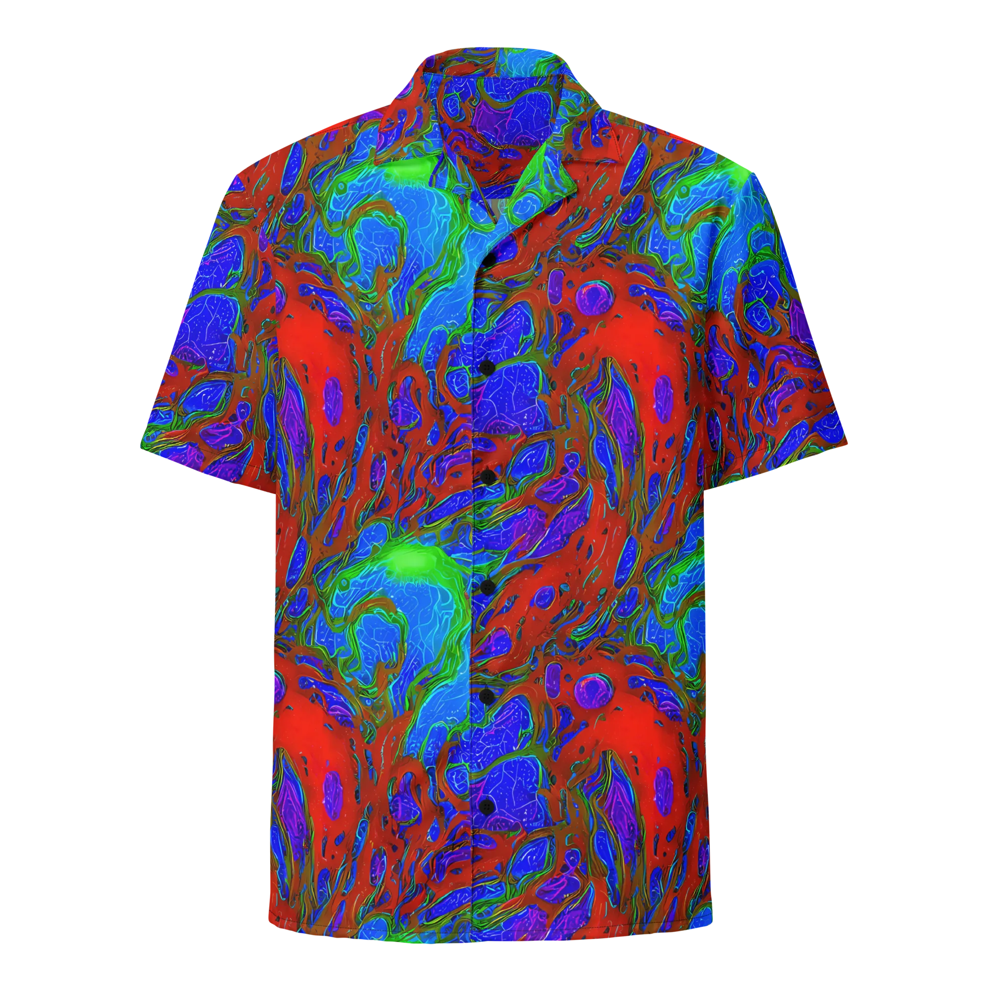 Cosmic Magma on Button Shirt — Front