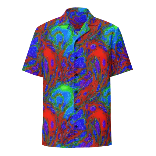 Cosmic Magma on a Button Shirt