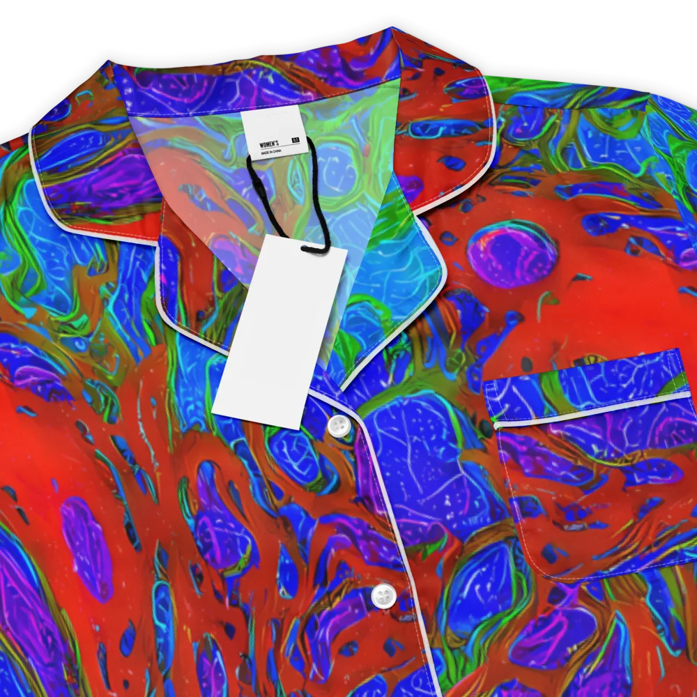 Cosmic Magma on Women's Short Sleeve Pajama Top — Product details