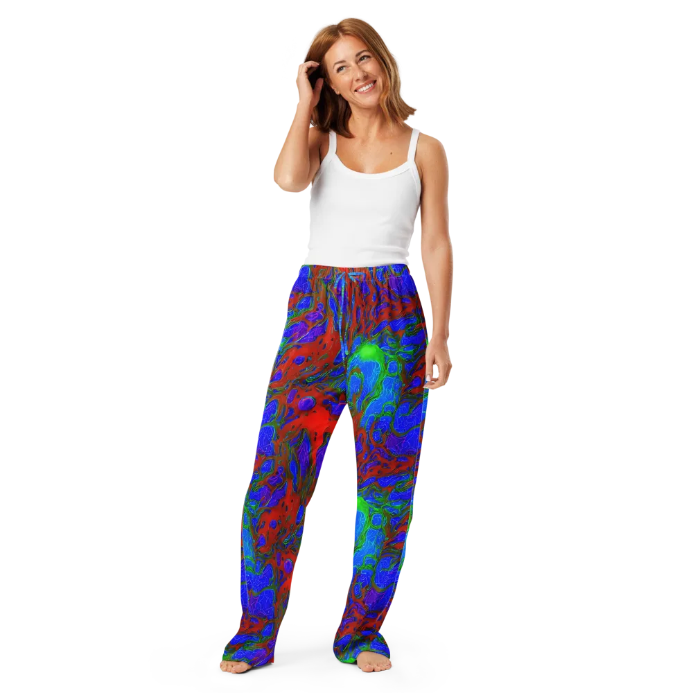 Cosmic Magma on Women's Pajama Pants — Front