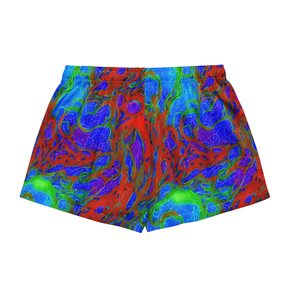 Cosmic Magma on Women's Pajama Shorts — Back