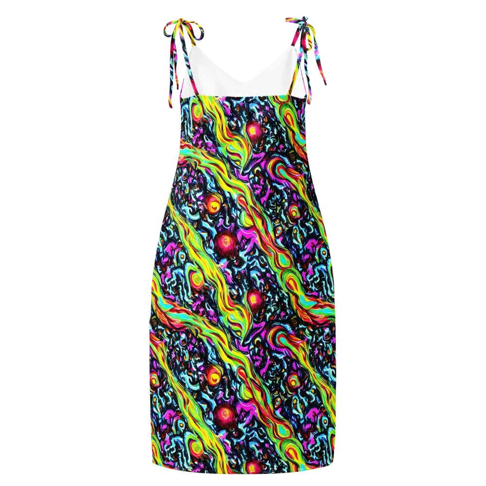 Prismatic Nightfall on Slip Dress — Back
