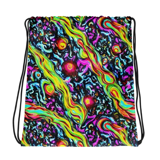 Prismatic Nightfall on a Drawstring Bag
