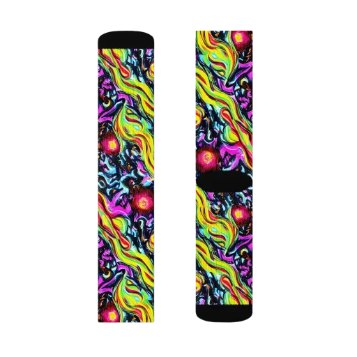 Prismatic Nightfall on a Socks