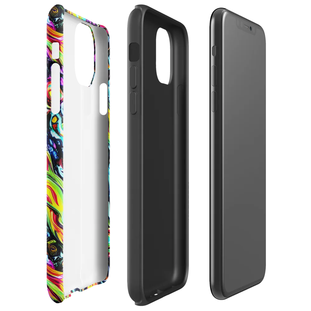 Prismatic Nightfall on Tough Case for iPhone® — Right