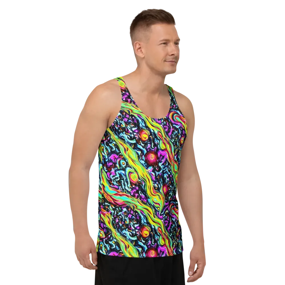 Prismatic Nightfall on Men's Tank Top — Right Front
