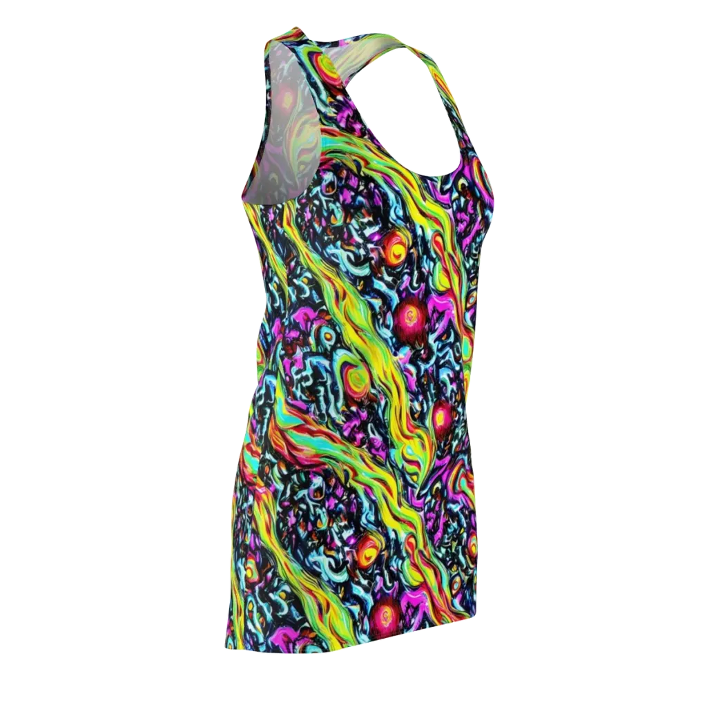 Prismatic Nightfall on Racerback Dress — Front Side