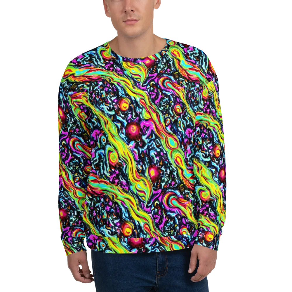 Prismatic Nightfall on Sweatshirt — Front