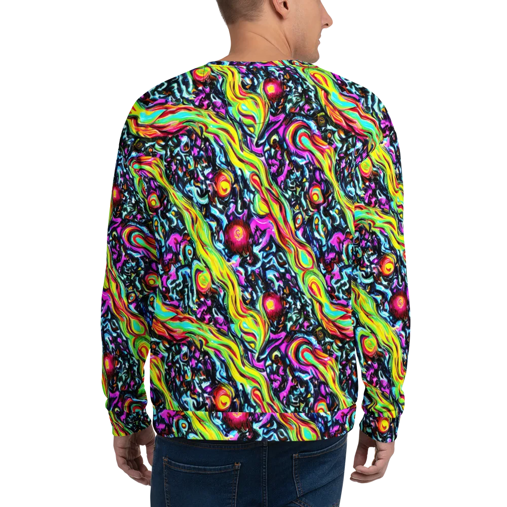 Prismatic Nightfall on Sweatshirt — Back