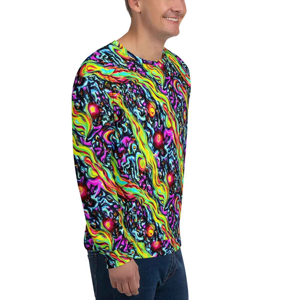 Prismatic Nightfall on Sweatshirt — Right Front