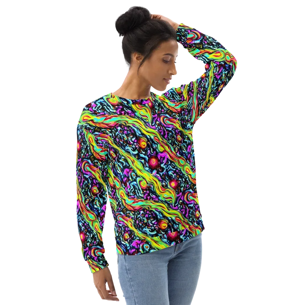 Prismatic Nightfall on Sweatshirt — Right Front