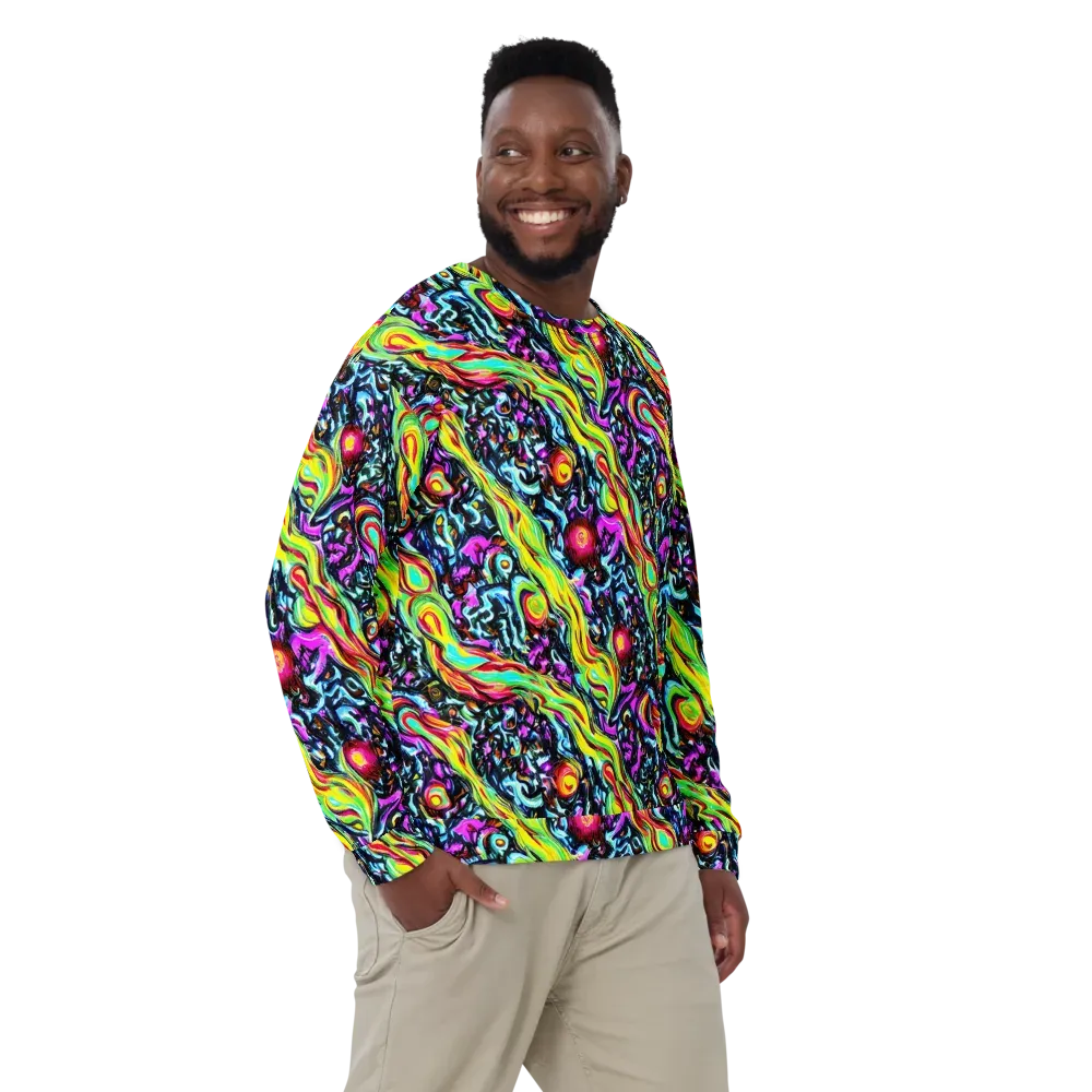 Prismatic Nightfall on Sweatshirt — Front