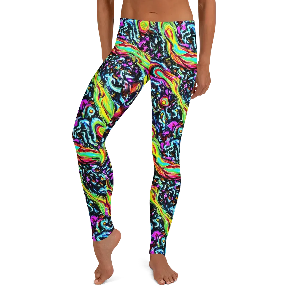 Prismatic Nightfall on Leggings — Front