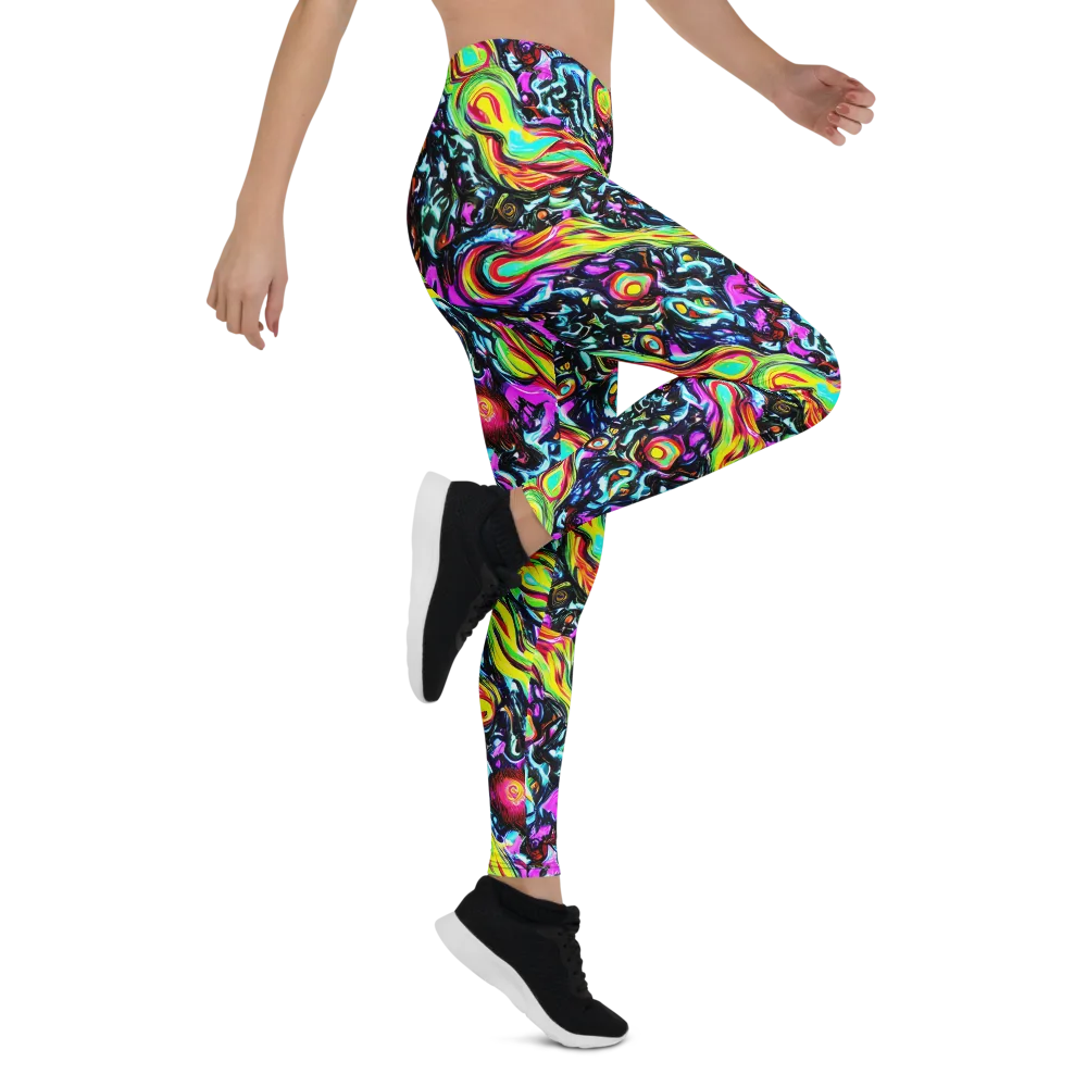 Prismatic Nightfall on Leggings — Right
