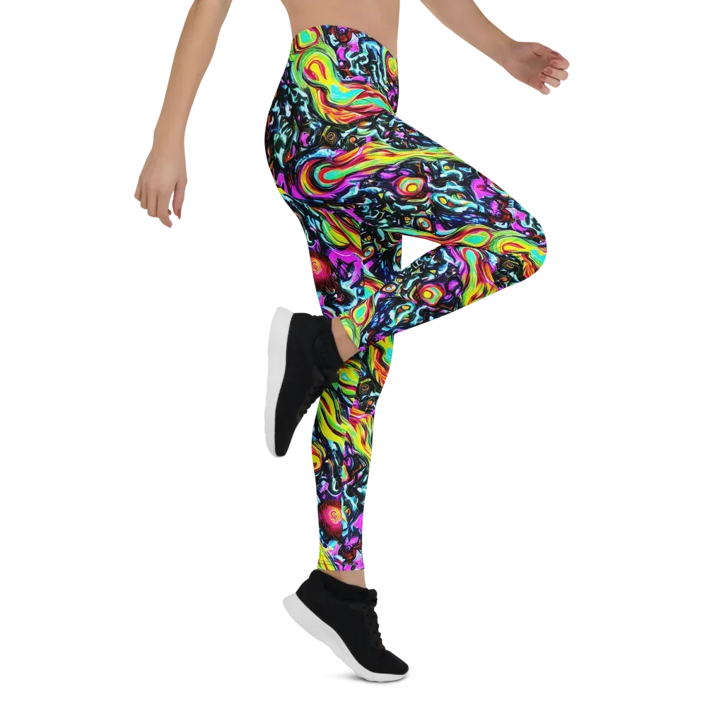 Prismatic Nightfall on Leggings — Right
