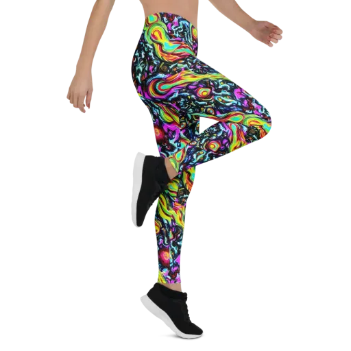 Prismatic Nightfall on a Leggings