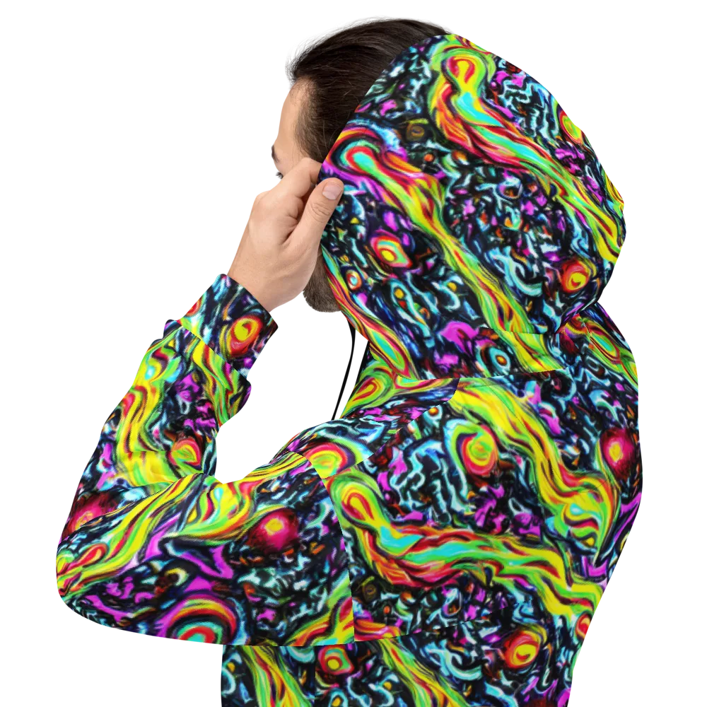 Prismatic Nightfall on Hoodie — Back