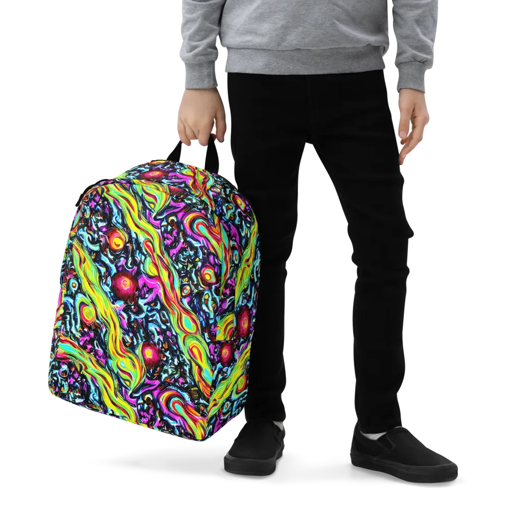 Prismatic Nightfall on Minimalist Backpack — Zoomed-in